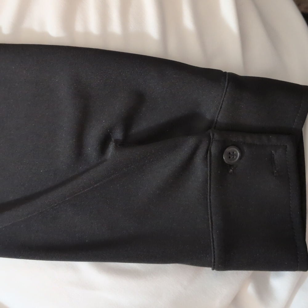 Express Black Midi Dress Button Down Front Size 9/10 - Picture 5 of 7
